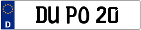 Trailer License Plate